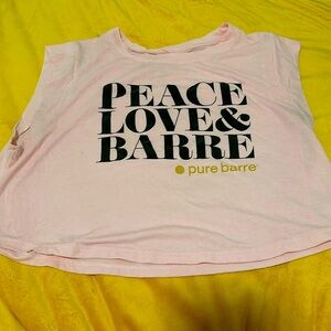 Pure barre longer cropped tank - limited edition